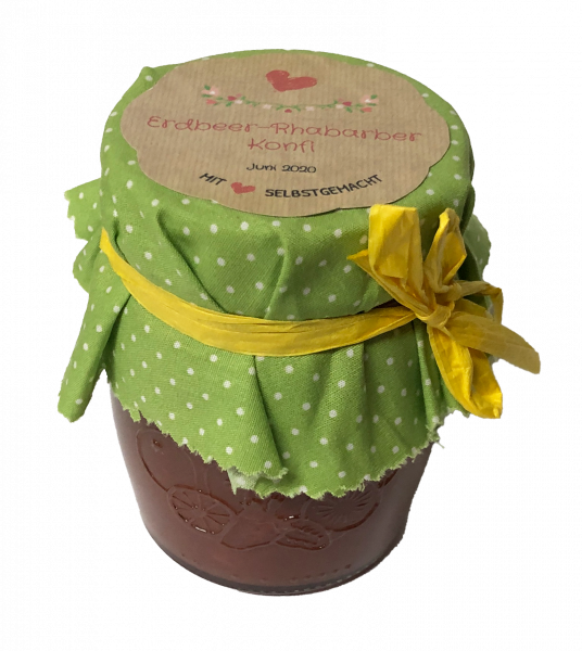 Erdbeer-Rhabarber-Konfi